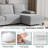 3-Piece Modular Upholstered Sectional Couch-83089977