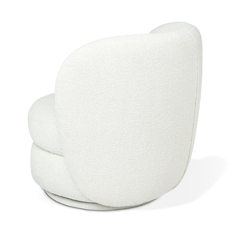Forme Swivel Chair Boucle Swivel Chair, Bone