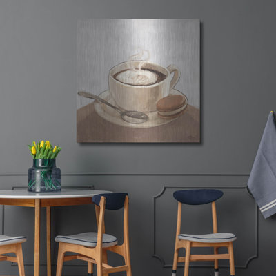 Art mural en métal Winston Porter «Coffee And Co 1 Neutral» par Janelle Penner