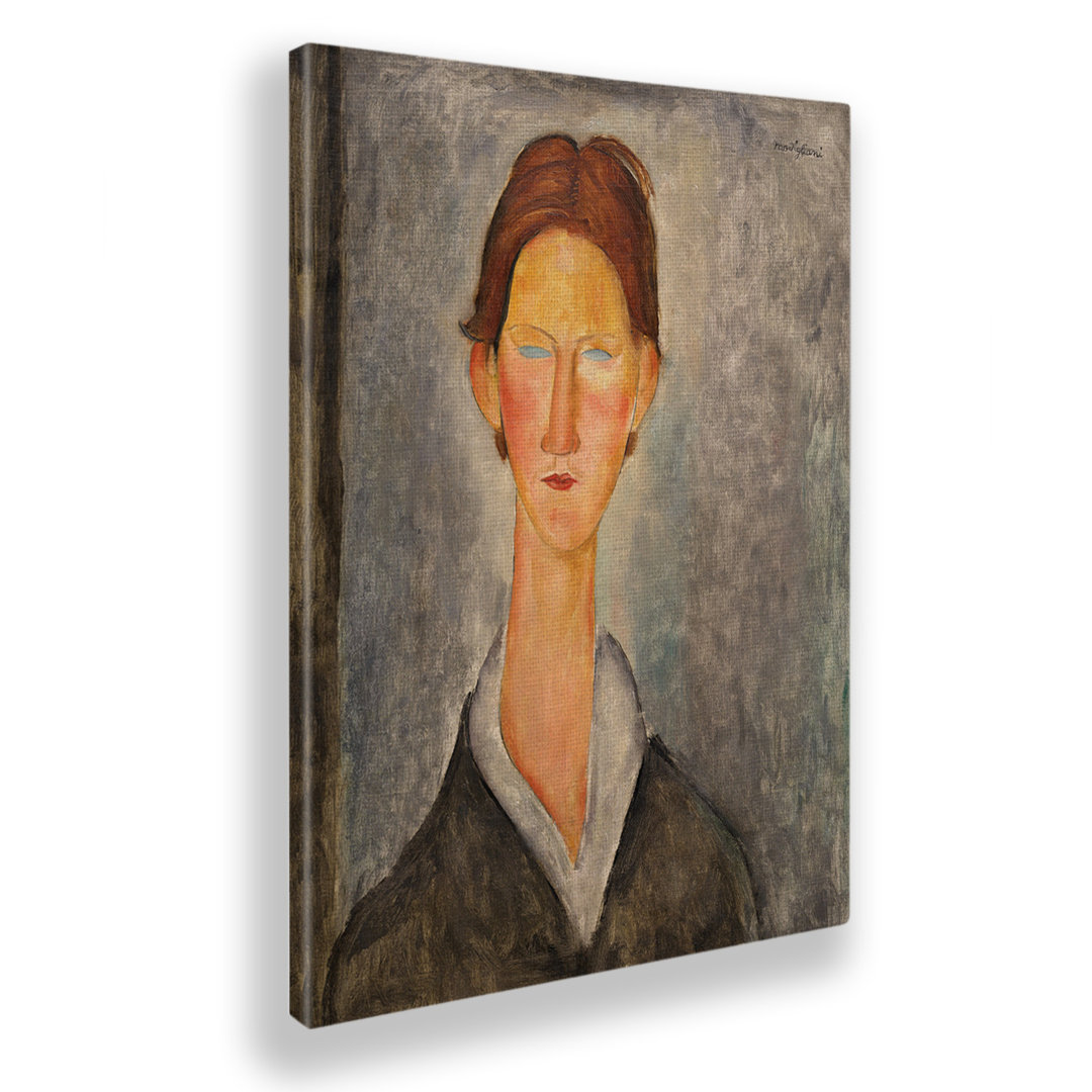 Wandbild Kurzhaariger Mann von Amedeo Modigliani