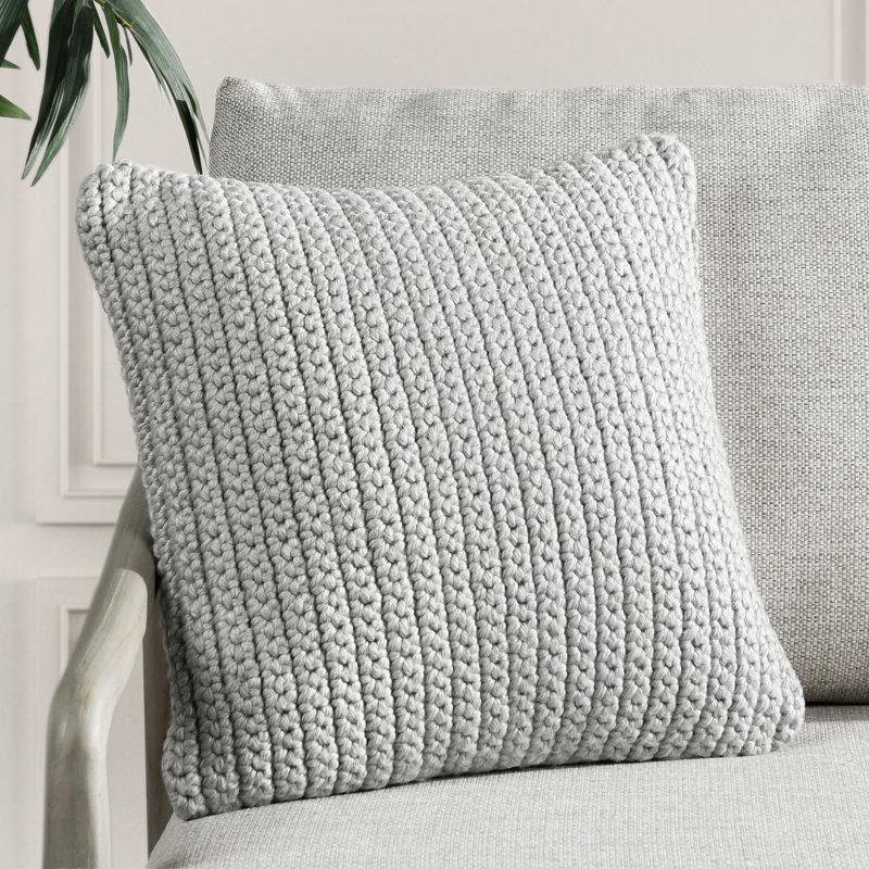 Prism Polyester Indoor/Outdoor Pillow Cover & Insert, Green, 14"H x 26"W, Rectangular