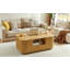 Table basse moderne avec tiroirs et compartiments de rangement-937655764