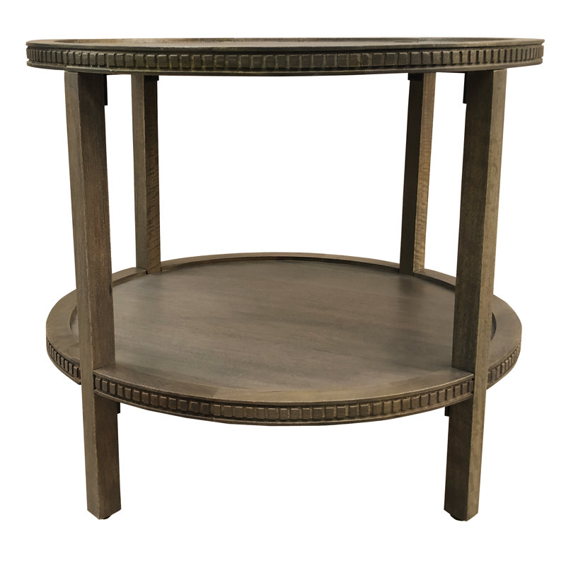 Kenedy Solid Wood End Table, Fawn Brown