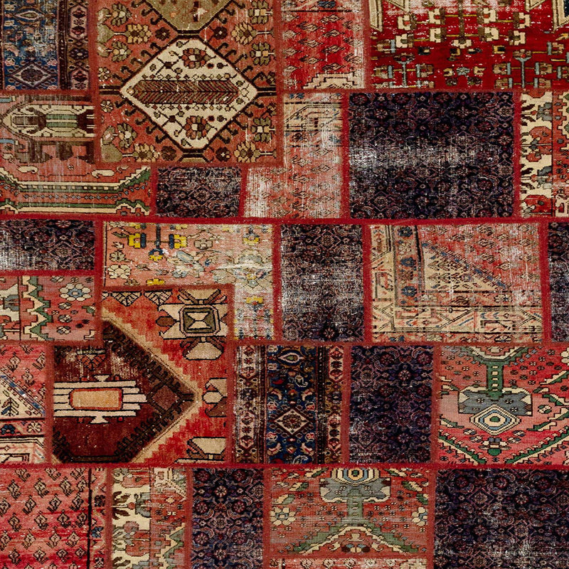 Abstract Indoor Rug, Square 5'