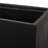 35''L Square Outdoor Planter - Lightweight Concrete, Accessory, Enhances Patio & Garden, Black, No Assembly Large Decor, Improves Required
