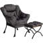 Armchair Accent Chair Lazy Chair with Footstool-948151379