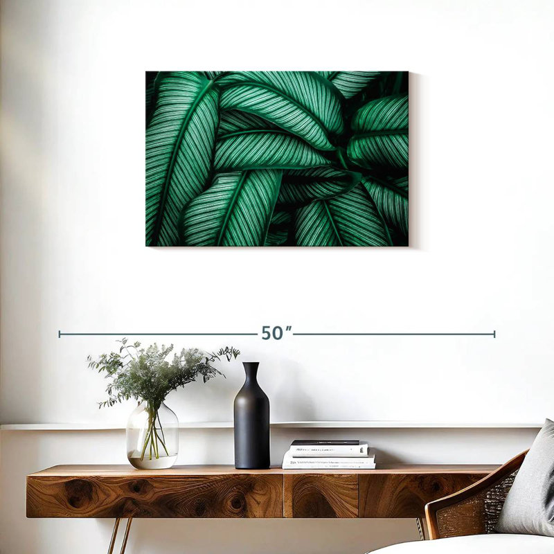 Harnek vert Calathea feuilles, H 20 po x l 30 po