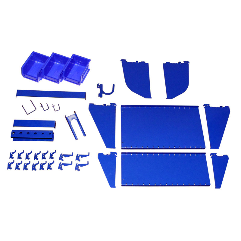 Ensemble d'accessoires pour poste de travail à fente, Bleu
