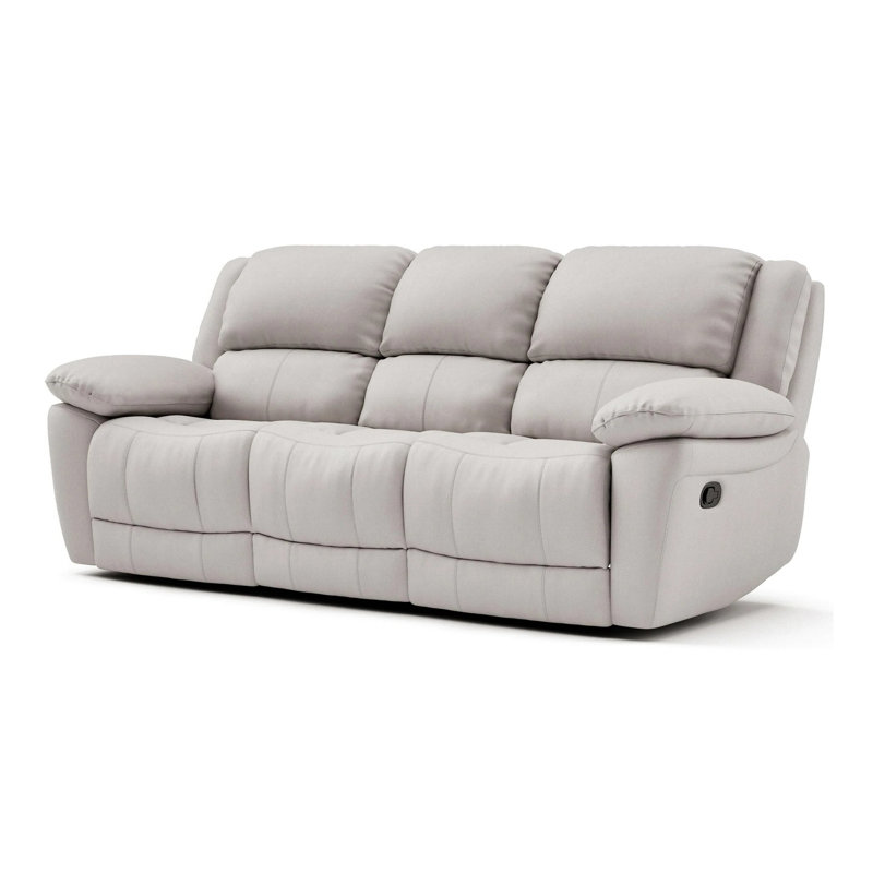 Canapé transitionnel blanc cassé de 82,4 po, Blanc