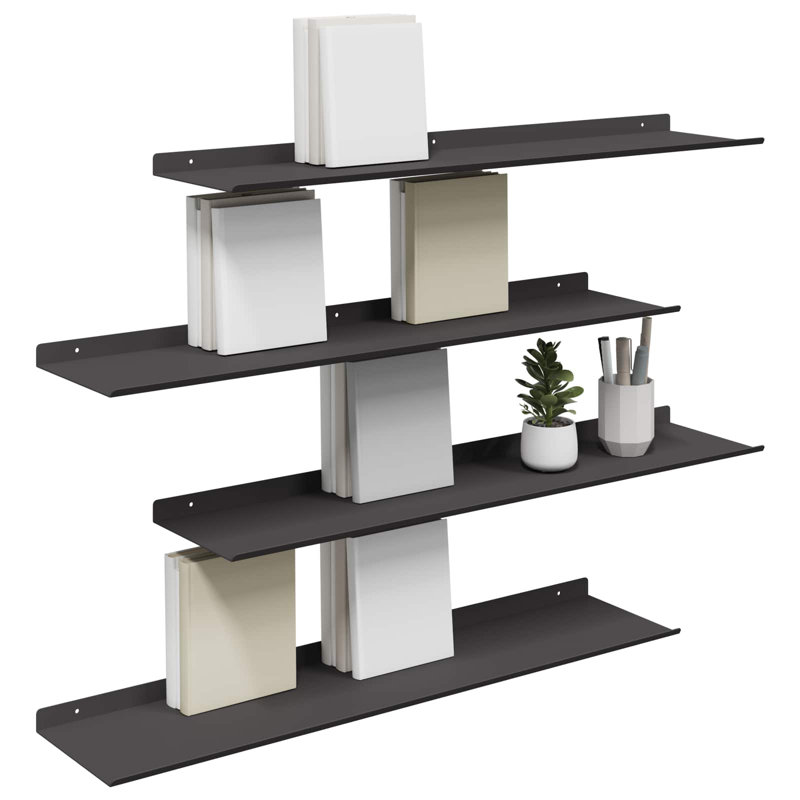 Steel Floating Shelf, Black