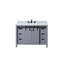 Meuble-lavabo gris cendre 48 po X P 22 po D, ensemble de comptoir et robinet en quartz blanc-117970935