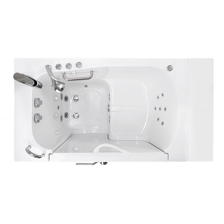 52'' x 30'' Walk-in Acrylic Bathtub with Faucet