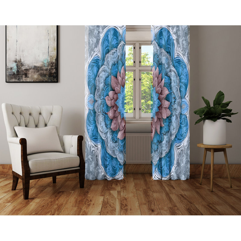 Semi Sheer Curtain Pair, 20" W x 82" L