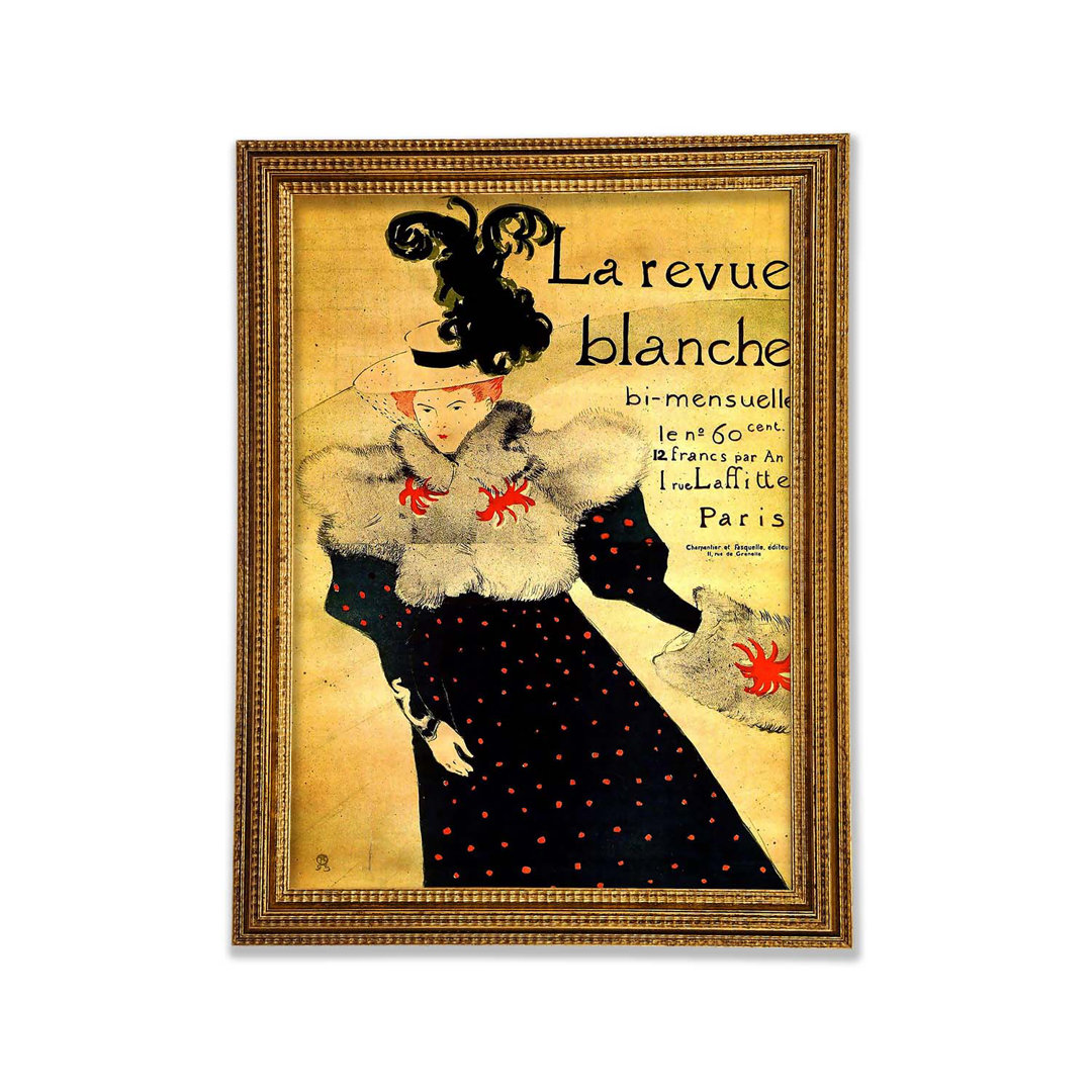 La Reveu Blanche von Toulouse Lautrec - Einzelne Bilderrahmen Kunstdrucke