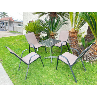 Harborside 4 - Person Patio Dining Set with Square Table