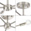 Plafonnier semi-encastré moderne 5 lumières Azaliyah-784425806
