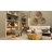 Cole And Grey Wood Wavy Room Brown Wall Mirror