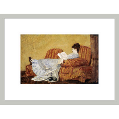 «Young Lady Reading» par Mary Cassatt, impression giclée sur cadre