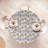 Winston Porter Floral Fitted Round Tablecloth LLavender Blue Orange 77346-673764447