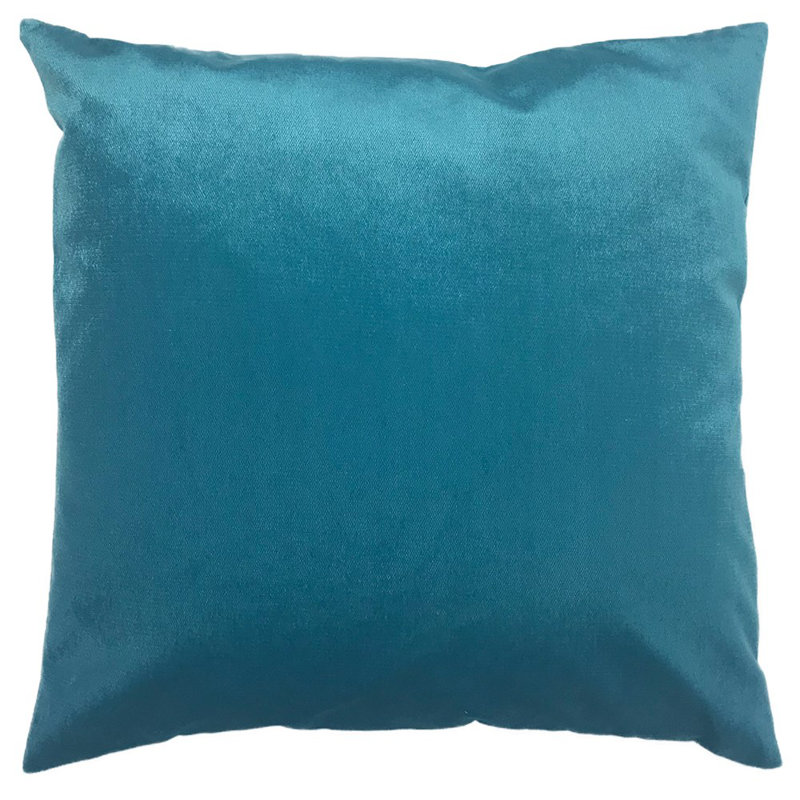 Housse de coussin carré et insert, sarcelle