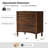 Gillianne 26"W 3-Drawer Curved Silhouette End Table with Built-in Charging Station and Simple Assembly-1922551719