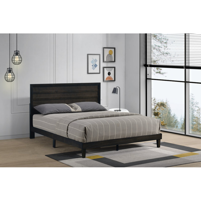 Grimaldo Slat Bed, Queen, Dark Cappuccino