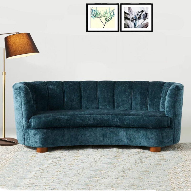 American Retro Blue Sofa