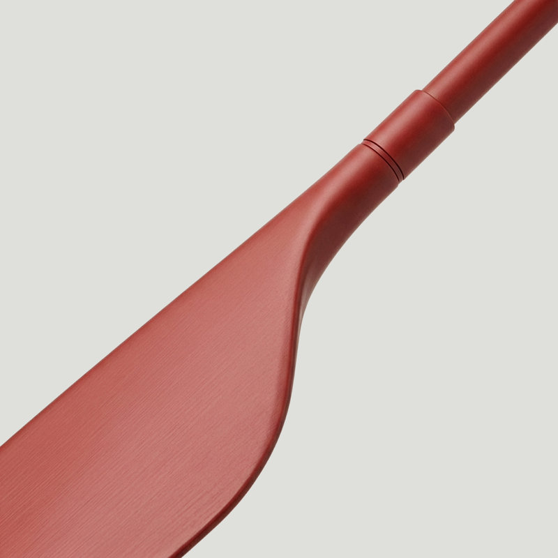 Lampadaire DEL moderne Leaf 53 po rouge brillant de style pharmacie avec bras articulé réglable, abat-jour rotatif et variateur tactile à 3 niveaux.