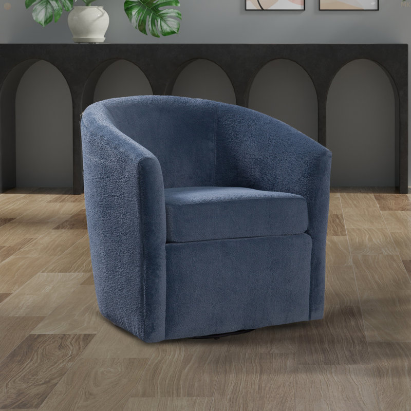 Fauteuil d'appoint pivotant Oaklynn, Ivoire ivoire