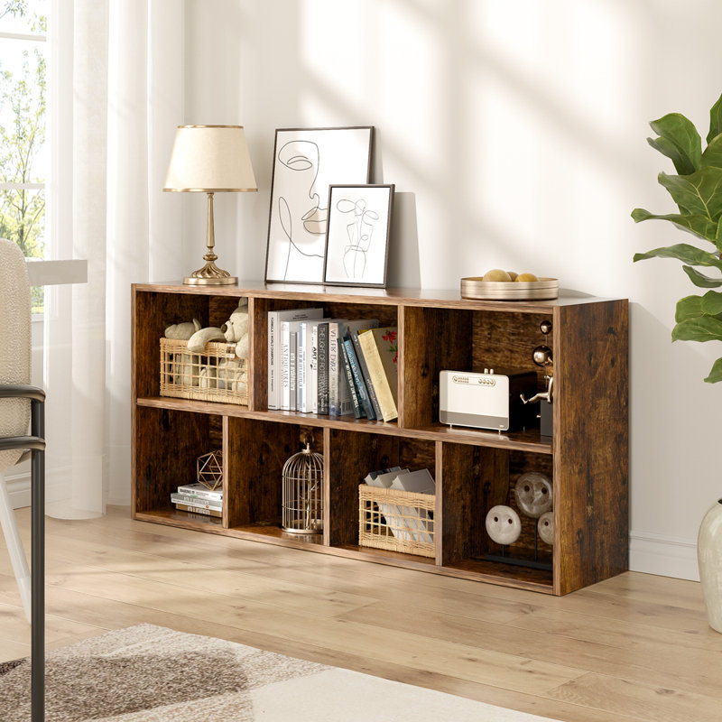 Nessa 106cm Wide Direct Cube Wooden Bookcase Organizer Storage Shelving Unit