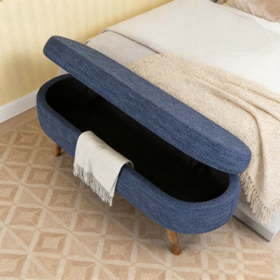 Ottoman Oval Storage Bench