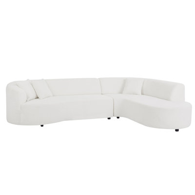 Modular Sectional Sofa With Left Chaises L-Shaped Corner Comfy Upholstered Couch Living Room Furniture Sets -  Orren Ellis, DB61AE27AB5B4515B3C51E414AFB034E