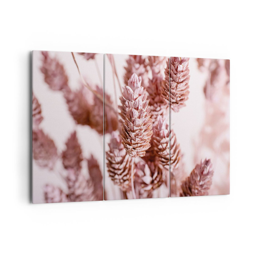 3-tlg. Leinwandbilder-Set Dried Flower Eco