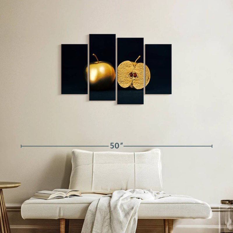 Yarlin Split Golden Apple, 22" H x 36" W