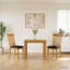2 -Person Oak Solid Wood Dining Set-732154944-732154953-732154957-732154946