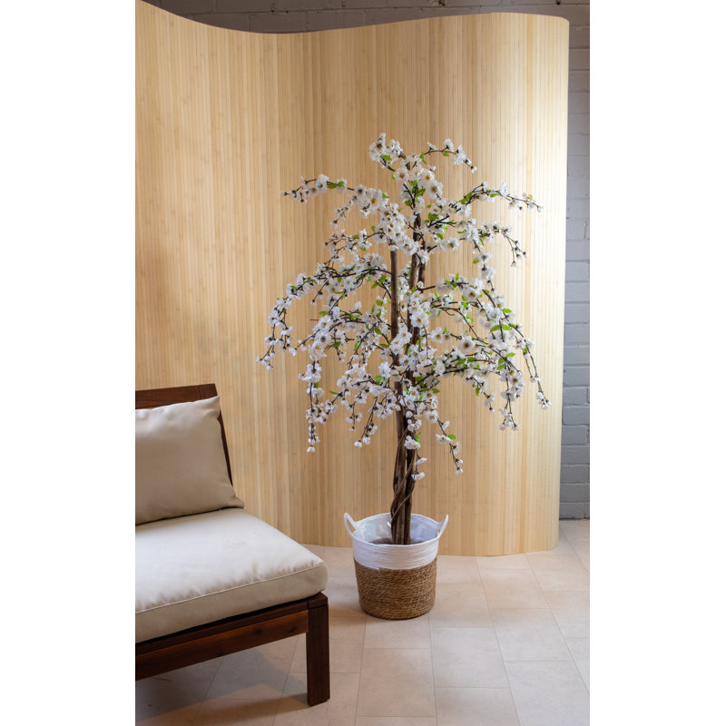 153 cm H Faux Tree Plant in Plastic Pot