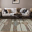 Tapis gris en laine tissé à la main Tarbell-447280057