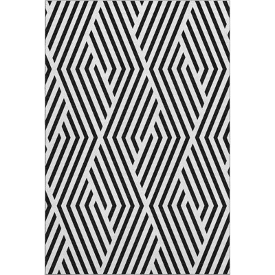 Premium Machine Washable Cerrito AMF550 Black Rug