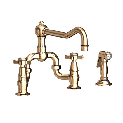 Fairfield Kitchen Bridge Faucet with Side Spray