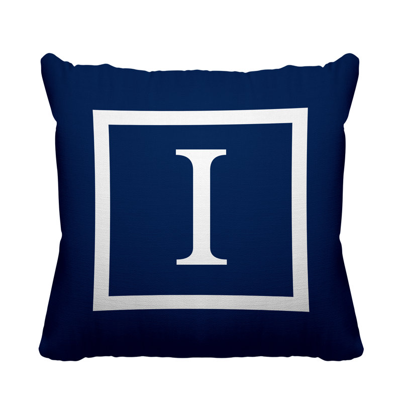 Coussin Colter, L 15 po x H 15 po, Bleu marine, H 17 po x l 17 po