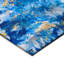 Tapis bleu abstrait tissé à la machine-1091894957