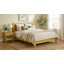 Base de lit plateforme grand en bambou avec tête de lit haute, base de lit avec 12 lattes en peuplier, aucun sommier requis, assemblage facile, brun-686426084
