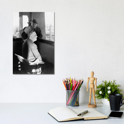 Roosevelt And Churchill - Wrapped Canvas Print