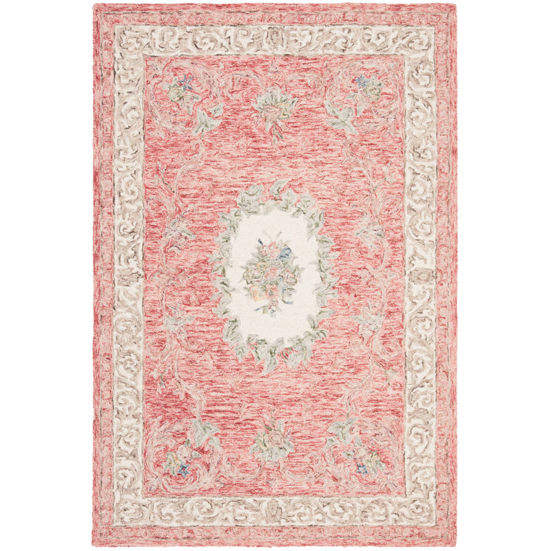 Miyuki Hand Tufted Wool Oriental Rug, Rectangle 4' x 6'