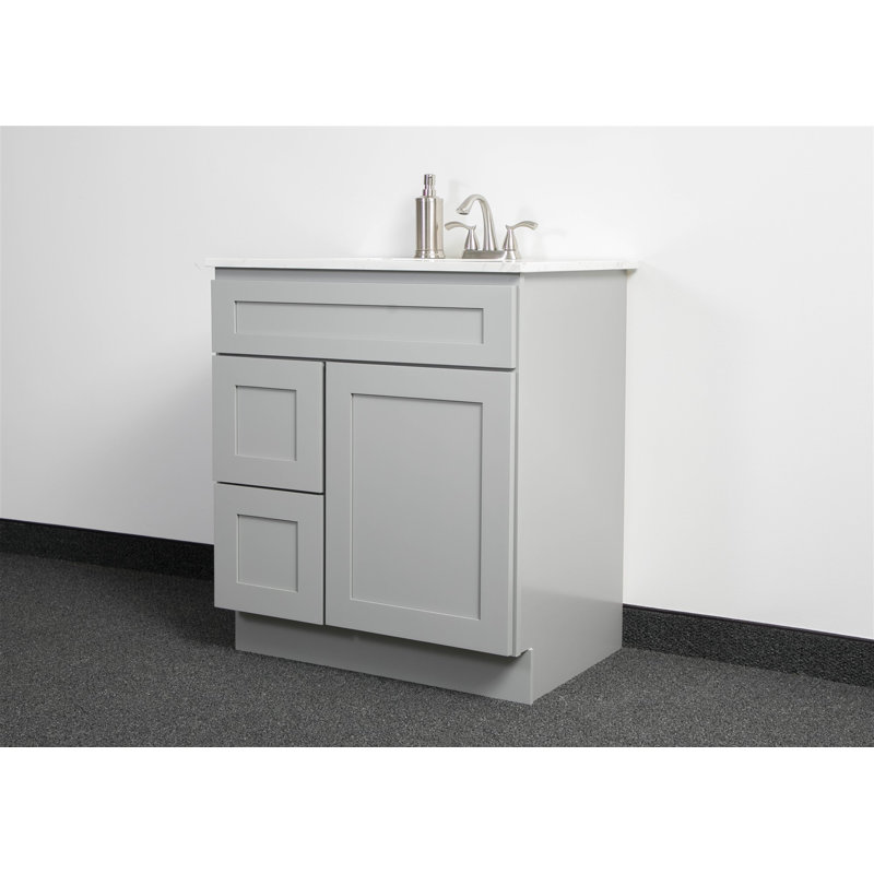 Base de meuble-lavabo 30 po seulement, Gris