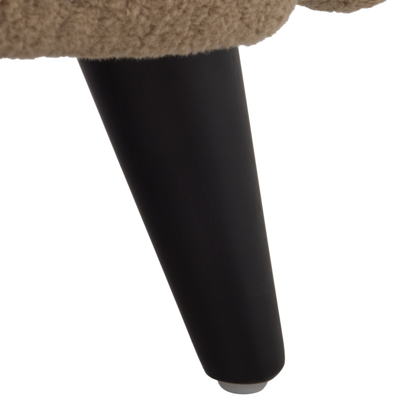 Grand fauteuil à oreilles Rayanne, Brown Faux Shearling