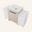 Meuble-lavabo autoportant de 48 pouces avec lavabo en céramique et 2 armoires de rangement, porte à fermeture douce, armoire combinée-2068618510