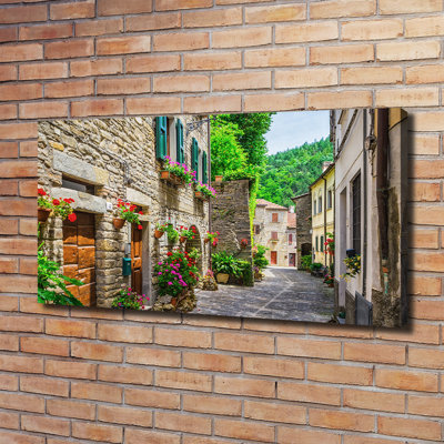 A Charming Street - Wrapped Canvas Print