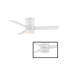 Ventilateur de plafond encastré intelligent à 3 pales intérieur / extérieur Axis avec télécommande et ensemble d'éclairage à DEL inclus-104550579-50618017-50618019