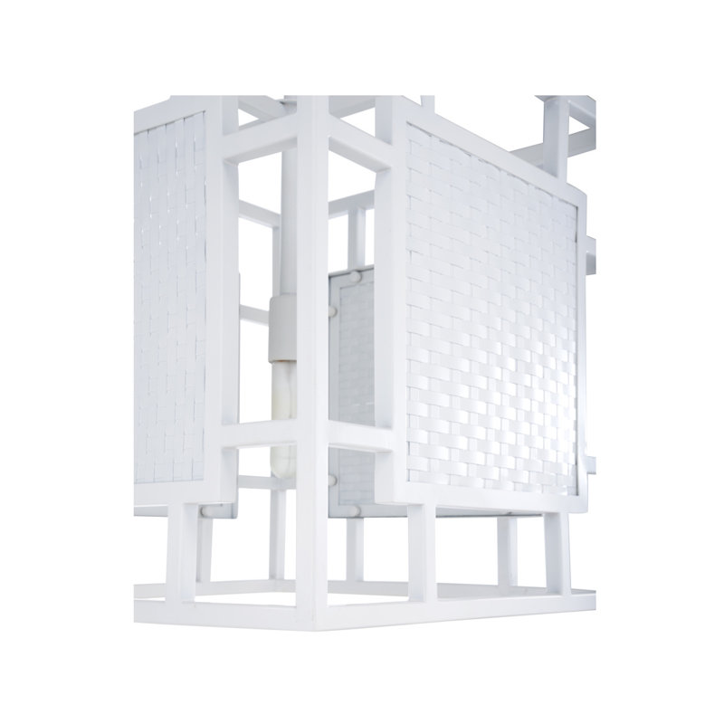 Luminaire suspendu carré à 1 lumière Trellis